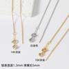 Cadena Universal al por Mayor Chapada en Oro de 18K Conservadora del Color 1.3mm Tipo Pin Cadena Chopard Collar DIY Cadena Lisa Accesorios de Joyería