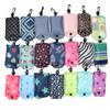 Bolsa Floral Ecológica Bolsa de Ombro Bolsa de Mão Supermercado Grande Capacidade Impermeável Gancho de Cinto Modelo de Telefone Celular Dobrável Bolsa de Compras