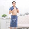 Juego de Toallas de Baño para Hombre de Dos Piezas Par Hogar Vellón Coral Absorbente Envolvente para Usar Toalla de Baño Juego de Dos Piezas
