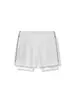 Shorts Duplo Casual Esportivo Americano de Verão Masculino Cor Sólida Bolso com Zíper Treinamento Físico Secagem Rápida Shorts de Basquete