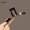 2026 Nuevo Estilo Pinza para el Cabello de Lujo con Pedrería Perlas y Lazo para Recogido en la Parte Trasera de la Cabeza, Pinza de Tiburón Accesorio para el Cabello para Verano