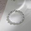 Pulsera de Zirconia Amor Metal Viento Chapado Blanco Nueva Moda Joyería Diseño de Nicho Incrustación Directo de Fábrica Pulsera de Circonio