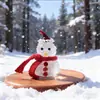 Zibo Vidrio Hecho a Mano Árbol de Navidad Muñeco de Nieve Adornos de Vidrio Regalos Creativos de Navidad Decoración de Escritorio Accesorios para Coche