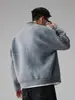 Suéter Cárdigan Holgado Estilo Nube Retro Americano Falso de Dos Piezas Bloque de Color para Hombre Primavera Otoño Invierno Ropa de Abrigo de Punto Estilo Old Money