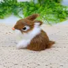 Boutique de Coelhinhos Imitação Mini Conjunto de Quatro Coelhos Artesanato de Alta Qualidade Feito à Mão Joia Presente Coelho de Pelúcia Fofo