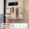 Cubierta para calentador de agua con apertura, decoración de tubería de gas, estante de tablero perforado para cocina, panel de ocultación de gas natural