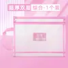 Bolsa de malla de doble capa A4 bolsa para documentos bolsa de tutorial bolsa de sub-rama bolsa clasificadora bolsa para exámenes de estudiante bolsa de almacenamiento para estudiantes