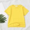 Comercio Exterior Camisetas de Algodón Básicas de Color Sólido de Manga Corta para Niños y Niñas, Versátiles, Color Caramelo, Verano Nuevo, para Bebés, T2026