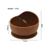 Vajilla de Silicona para Bebés de Grado Alimenticio Mesa de Alimentación Infantil Plato de Cena para Bebé con Ventosa Plato Anticaída