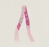 Bufanda con Borla Redonda 130*5 cm, Bufanda de Sarga de Seda Artificial, Cinta para el Cuello de Moda y Versátil, Lazo para Bolso
