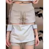 Pantalones Casuales Blancos Vintage de Ala Ancha para Mujer, Novedad Primavera/Verano 2026 de Cintura Alta, Ajustados, Pierna Recta, que Resaltan las Caderas, Shorts
