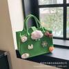 Muñeca de Dibujos Animados Bolsa de Fieltro Bolsa de Compras Caja de Regalo Linda para Niños Bolsa de Hombro de Fieltro para Banquete de 100 Días de Bebé