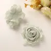 Principios de Primavera Chica Brillante Crema Seda Brillante Gasa Rosa DIY Adorno de Cabeza de Primavera Broche Correa de Cuello Accesorios Florales Femeninos