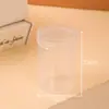 Caixa de plástico transparente com tampa triângulo quadrado beleza maquiagem pó puff portátil pulseira de armazenamento elástico acessórios para o cabelo acabamento de armazenamento