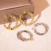 Pendientes Únicos de Círculo de Plata Rota, Modernos, Ligeros, de Lujo y de Gama Alta, Pendientes de Diseño Exclusivo al por Mayor
