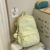 Mochila Escolar Dulce con Estampado de Estrellas de Colores Serie Macaron para Estudiantes de Secundaria, Energética y que Reduce la Edad