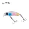 Mini sistema de superficie flotante de agua Luya cebo duro cebo falso multicolor 3,9 cm/2 g micro flotador de agua Mino con cuentas de anillo incorporadas