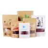 Sacos customizados para embalagem de alimentos sacos auto-selantes tipo stand-up sacos de folha de alumínio aluminizada impressão plástica sacos para embalagem de alimentos a vácuo