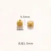 Fuerte retención de color accesorios color arena dorada accesorios para joyería diy cuentas accesorios para joyería diy cuentas doradas antiguas cuentas sueltas pulsera de cuentas tejidas con agujero pasante
