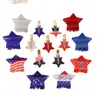 Dia da Independência Letras Estrela de Cinco Pontas Pó Dourado Cor Sólida Acrílico Abril Novo Produto Pvc 8cm Pegador Transfronteiriço Joias