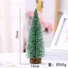 Mini Árbol de Navidad Cedro Navideño Escritorio Bañado en Árbol de Agujas de Pino Blanco Exhibición de Ventana Regalo de Navidad Decoraciones Navideñas