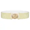 Cinturón Elástico de Alta Calidad con Hebilla Transfronterizo para Mujer, Cinturilla Elástica de Talla Grande, Cinturilla para Falda, Multicolor, En Stock