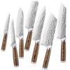Chef cozinhando cor amarela cabo de madeira martelo padrão de aço cabeça faca de cozinha faca de corte faca chef cross-border Amazon Yangjiang faca de terno
