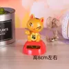 Ornamento criativo de gato solar com cabeça que balança para carro, novos acessórios de brinquedo para carro infantil, uma geração de cabelo