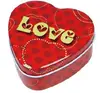 Lata de Hojalata Personalizada de Fábrica con Forma de Corazón y Boca de Caballo Caja de Regalo para el Día de San Valentín Caja de Dulces para Banquete de Bodas Lata de Hojalata de Empaque Metálico con Forma de Corazón