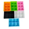 Venda Quente Transfronteiriça 6 Cubos de Gelo Bebida Fria Whisky Molde de Cubo de Gelo Caixa de Gelo Quadrada Doméstica Congelado Silicone Cubo de Gelo