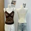 Camisola con Adorno de Encaje de Lunares Franceses de Principios de Otoño para Mujer con Copas Acolchadas Cuello en V Capa Interior Ropa Exterior Push-up Espalda Hermosa Lencería