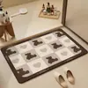 Alfombrilla de suelo para baño de lodo de diatomeas baño baño cocina alfombrilla de suelo puerta alfombra de inodoro puerta de ducha alfombrilla sucia