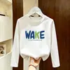 Camiseta de Manga Larga para Niños Niños 2026 Primavera/Otoño Nueva Dibujos Animados Linda Algodón Puro Versátil Camiseta Básica para Niños