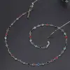 Cadena Retro para Gafas Colgante de Cuello para Mujer, Cadena Decorativa de Gafas Moderna y Sencilla, Cadena para Colgar Mascarillas, Cordón, Cadena para Gafas de Sol