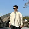 Jaqueta para tripulação de voo internacional, jaqueta bomber masculina outonal moderna, cleanfit, versátil, com gola alta