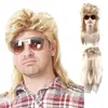 60 S70S 80 s cabelo cacheado masculino feminino mullet roqueiro europeu e americano rock punk hip hop festa performance peruca