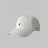 Estilo japonês Soft Top Baseball Cap simples Coringa Carta pequena bordado boné de aba larga rosto pequeno chapéu esportivo para homens e mulheres