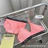 Sujetador sexy de corte profundo en V estilo francés transfronterizo, traje de ropa interior bikini con top de tubo fino y espalda deportiva para mujer