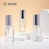 Frasco de Vidro Plano Spot 30ml Frasco Isolante Cosmético para Base Líquida Frasco com Cabeça Pump para Loção Perfume Cabeça Spray Substituível