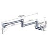 Lavabo Blue Dragon 304 Grifo Plegable Lavabo de Doble Agujero Cabezal de Ducha Fría y Caliente Plegable Portátil