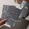 Nuevas Placas de Estampado para Uñas con Placa Base, Moño Floral, Líneas de Rosa, Placas de Transferencia de Textura, Herramientas para Arte de Uñas
