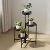Suporte de Flores Redondo Dobrável Multicamadas, Suporte de Plantas de Ferro Minimalista Criativo