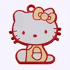 Popular Dibujo Animado Sentado Gato Kt Accesorios de Esmalte Coloridos Dijes para Bolsos DIY Materiales para Joyería Hecha a Mano