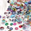 Em estoque Atacado Retrô Redondo Europeu e Americano Peças Redondas Estampadas Itens de Costura DIY Acessórios para Vestuário Botões Pintados Estampados