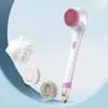 Esfoliador de Banho Elétrico, Escova de Chuveiro, Esfoliador de Costas com Cabo Longo, Escova de Banho Totalmente Automática, Removedor de Sujeira e Lama, Massageador, Portátil