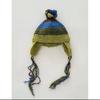 Otoño e invierno Nuevo gorro Lei Feng tejido para mujer, cálido, con protección para las orejas, lindo, con puntera, hecho a mano, tejido, con borla, de lana