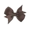 Pinza para el cabello de lazo de color sólido de Amazon transfronterizo, clip lateral para bebé, diadema para bebé de cola de milano para niños, venta al por mayor