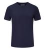 Camiseta de nailon y elastano de secado rápido de alta elasticidad, sudadera deportiva con estampado de logotipo, seda fina de hielo, media manga