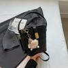 Diseño Nicho Bolso de Cubo Portátil para Mujer 2024 Nueva Moda Rómbico Combinable Bolso Bandolera para Viajes Bolso de Hombro para Viajes