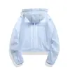 Chaqueta de Verano para Mujer, Moderna y a la Moda, Versátil, Ligera, Transpirable, Sensación de Hielo, Ropa con Protección Solar
